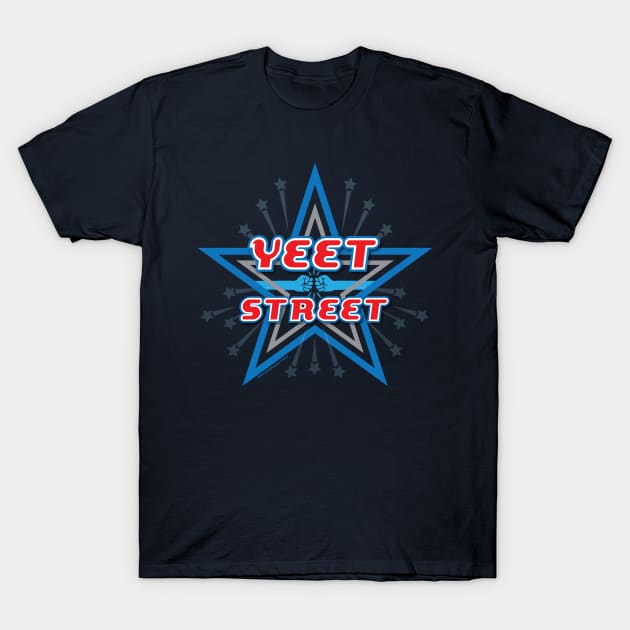 Yeet Street Star T-Shirt by MikeCottoArt